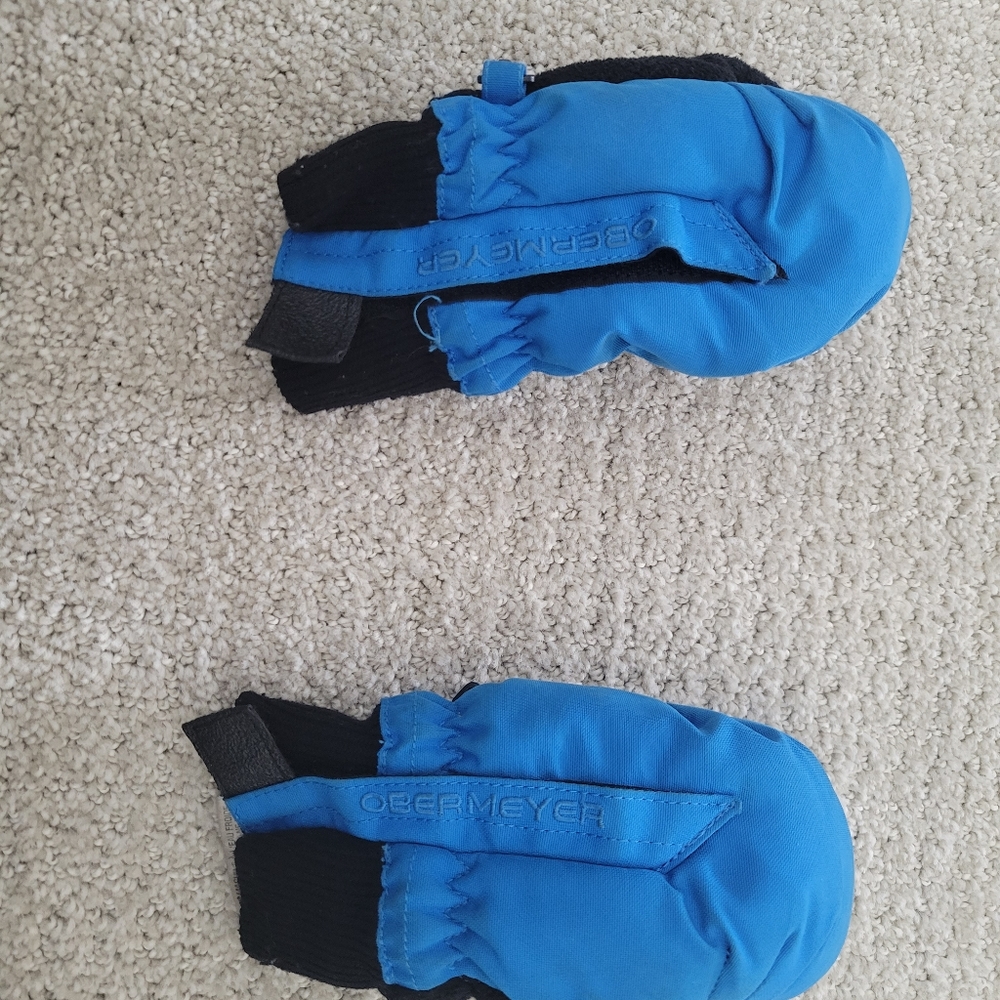 Kids Obermeyer Ski Mitts Gloves - Small
